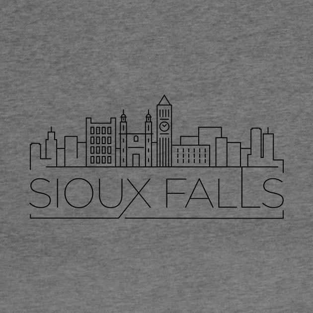 Sioux Falls Minimal Skyline by kursatunsal